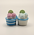 2 Pack 3D Printed Ice Cream Fidget Toys Mini Dessert Cups Desk Toy Gift